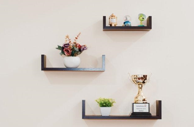 open shelving like this can be one of 5 Easy DIY Projects That Can Add Value to Your Rental Property