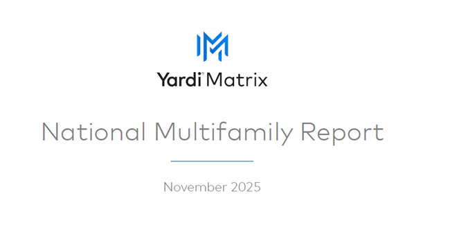 12-2-25 yardi matrix novembe report The November rent dip that marked four straight months of declines may be seasonal or a larger issue around jobs and consumer confidence